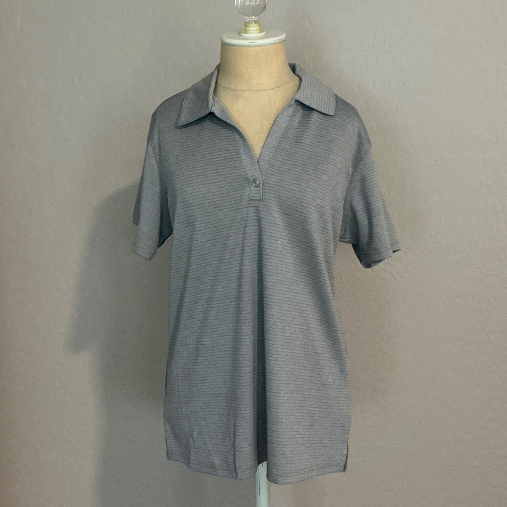 Pebble Beach Women's Gray Button Down Shirt
